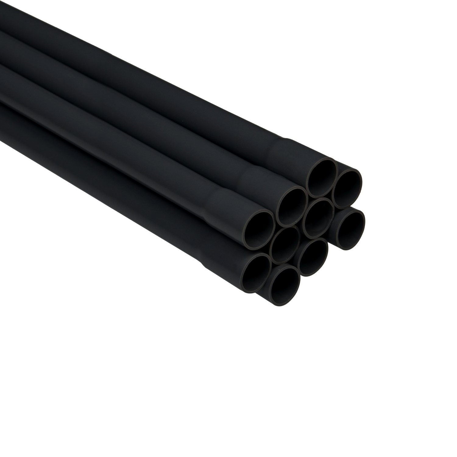 E-Rohr starr-L schwarz