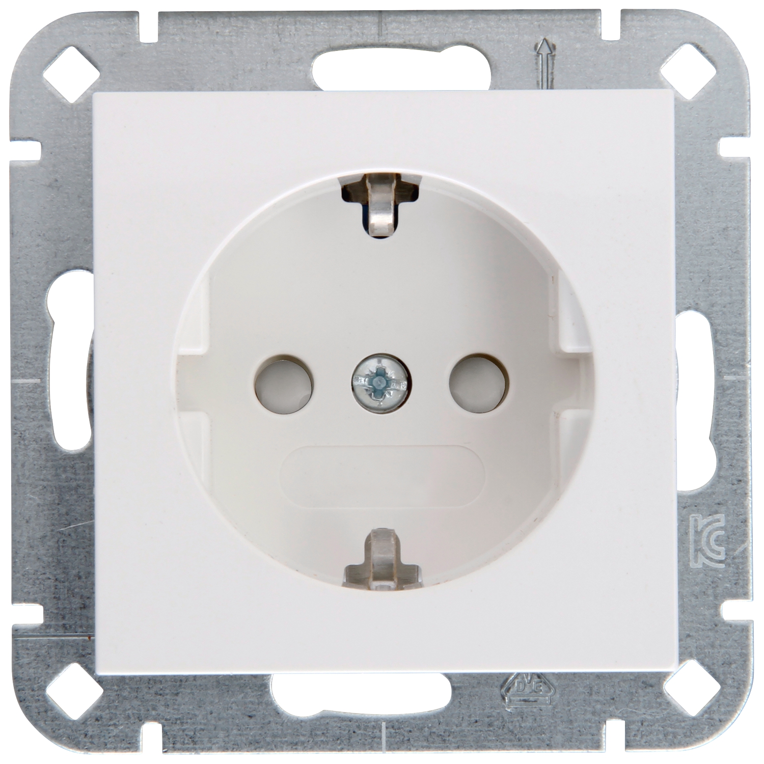 Steckdose mit Berührungsschutz weiß Pure21