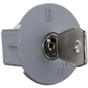 Steckdosenschloss nicht gleichsperrend grau