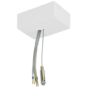 Seilabhängung M4 1,5m inkl. Anschlussset weiß