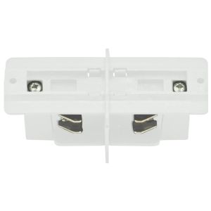 Längsverbinder für 3-Phasen-Stromschiene weiß