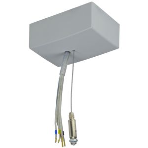 Seilabhängung 1,5m inkl. Anschlussset grau