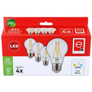 LED Lampe E27 7,3W 830lm 4000K 4-Stück