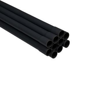 E-Rohr starr-L schwarz