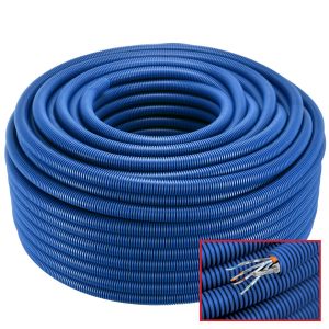 E-Rohr flex-M PP 25mm 100m mit CAT7+Koax