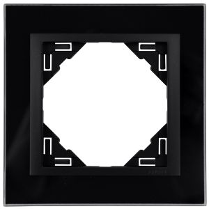 Abdeckrahmen cristal-schwarz