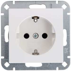 Steckdose ohne Krallen weiß Pure21