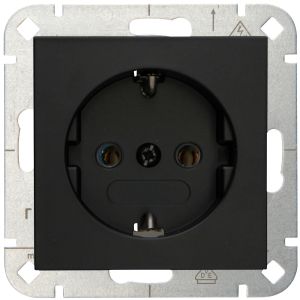 Steckdose schwarz Pure21