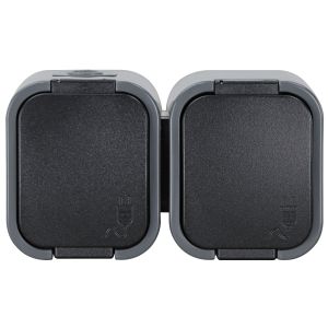 Steckdose 2-fach waagrecht