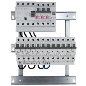 Systemverteiler VARIO 3-reihig 1+N 2TE