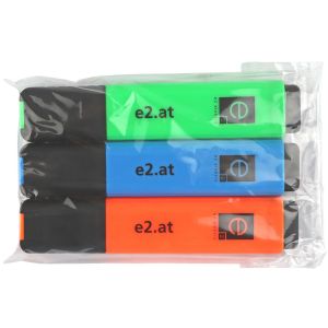 e2 Textmarker 3er Set