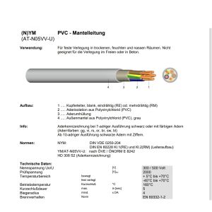 YM-J 3x2,5mm² Trommel 500m