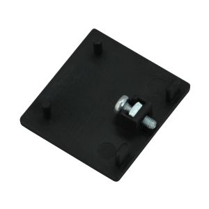 Endkappe 3-Phasen-Stromschiene schwarz