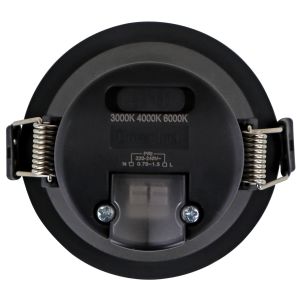 Einbaudownlight TYR S 6W CCT dimmbar schwarz