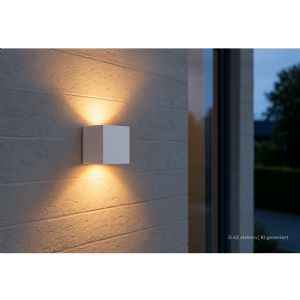 Wandleuchte QUBE up&down 7W CCT IP65 weiß