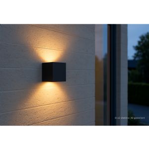 Wandleuchte QUBE up&down 7W CCT IP65 anthrazit