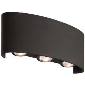 Wandleuchte PETRA up&down 7W CCT IP54 anthrazit