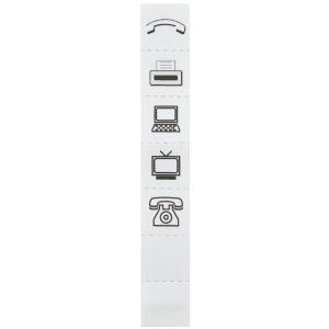 Abd TV-RF-SAT-1xRJ45 Logus weiß