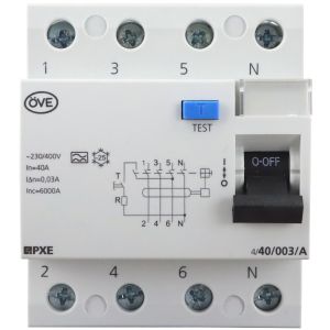 PXE FI-Schalter 40/4/0,03A A-Typ