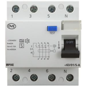 PXE FI-Schalter "S" 63/4/0,1A A-Typ