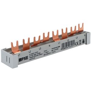 PXE Gabel-Sammelschiene 4p 8TE L123~N~L123~N