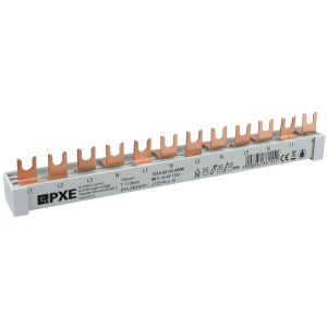 Gabel-Sammelschiene 4p 12TE L123~N~L~N